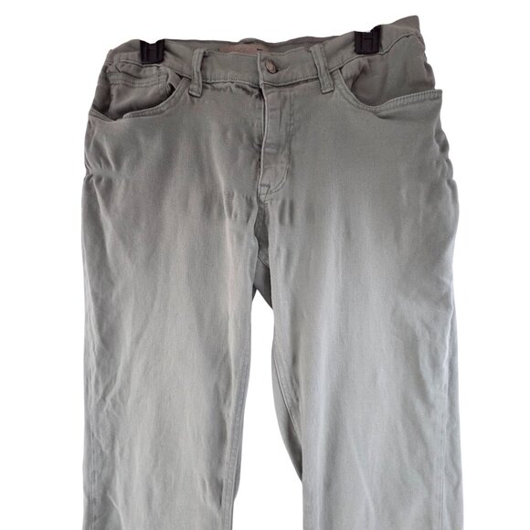 Joe's Women's Denim Jeants Flat Front Mid Rise Straight Leg Sage Green Size 33 - Picture 3 of 7